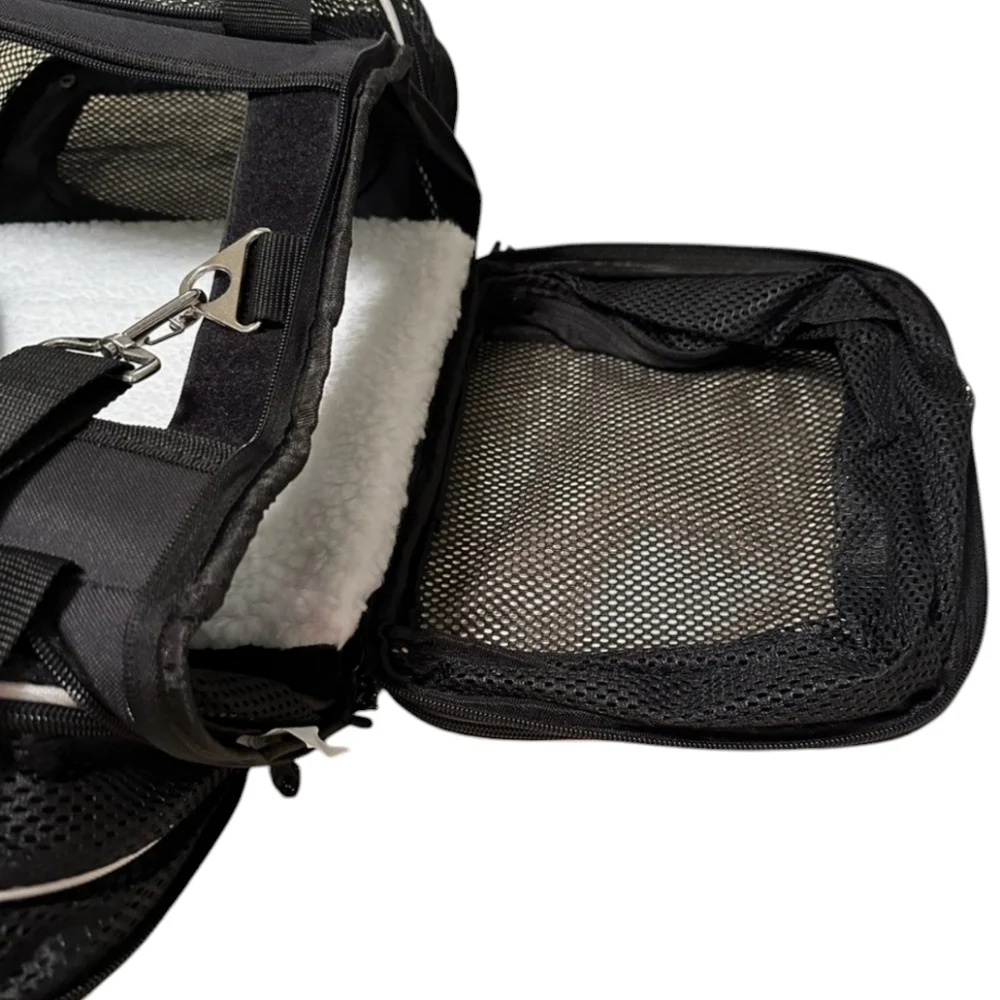 Alpha Paw Small Pet Carrier Expandable Int 16.5 X 9.75 X 7.5 Airline Approved